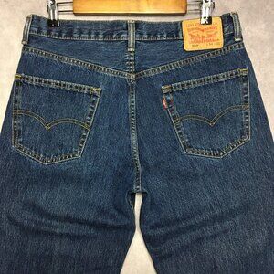Levis Mens 550 Relaxed Fit Blue Jeans size 34x30 Handsome Denim Pants Zipper Fly